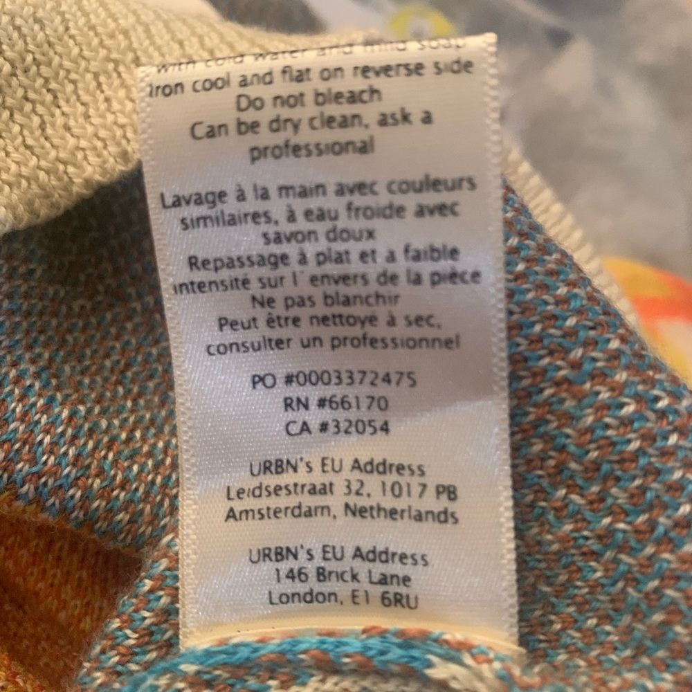 STELLA PARDO X ANTHROPOLOGIE Geo Wool Sweater L NWOT - Picture 2 of 3
